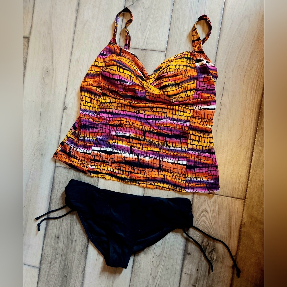 Nygard Tankini size 16 D bottoms size 16/36